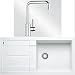 Produktbild Packs Spüle + Armatur Blanco – 520034 Pack Spüle 1 Behälter BLANCOMETRA XL 6S Weiß + Armatur Mili chrom