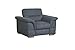 Produktbild Cavadore Sessel Tuluza / TV-Sessel grau passsend zur Sofagarnitur Tuluza/ Modernes Design / Größe: 117 x 87 x 93 cm (BxHxT) / Dunkelgrau