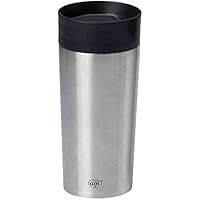alfi isoMug Plus 5637205035 - Termo (35 cl, acero inoxidable, acabado mate), color negro y plateado