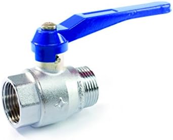 Blue line 046040bl Ball Valve, Grey Chrome, Thread Diameter 1 "1/2