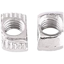 Dadi A T-Scanalatura 50 Pezzi - EU30-M6*16.5*8, Acciaio Zincato, Per Profili Alluminio - Foto 4