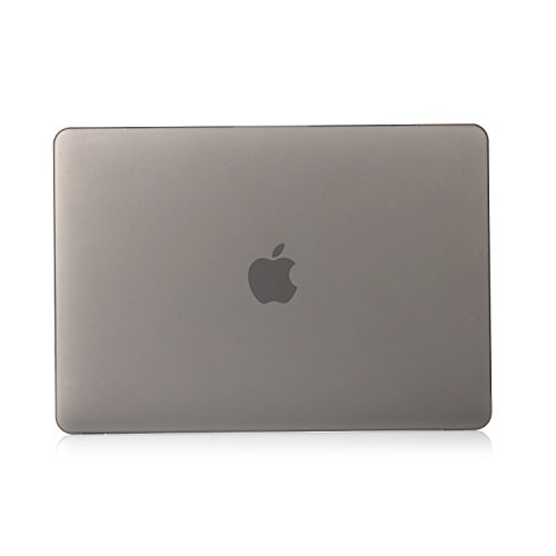 i-Buy Matte Gummierte Harte Schutzhülle Hülle für Macbook pro 13 Zoll mit Berührungsbalken(2016.10 Veröffentlicht,Modell A1706)+ Schutzfolie + Silikon Tastaturschutz – Grau - 3
