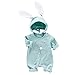 Produktbild Yesmile Baby Jungen Strampler Sommer Kurzarm Jumpsuits Spielanzug Babykleidung Niedlich Karikatur Drucken Kleidung Kinderkleidung und Hut 100% Baumwolle