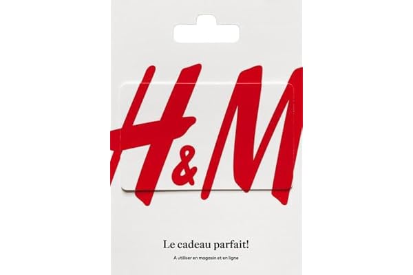 H&M carte cadeaux - par la poste - valable en France