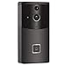 Produktbild TGDY Doorbell Video-Türklingel 720P HD WiFi-Überwachungskamera, Wasserdichte Türklingel Zwei-Wege-Gespräch in Echtzeit, Video-Türklingel Night Vision PIR-Bewegungserkennung, Schwarz,Black