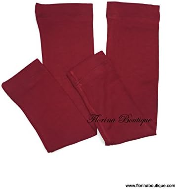 Arm sleeves underscarf, hijab, lovely stretchy jersey material (Deep red)