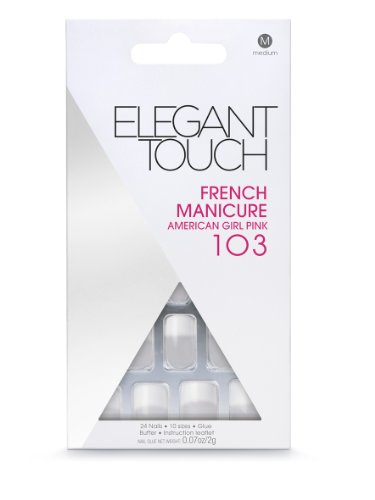 Elegant Touch False Nails - American Girl Pink - 103 (Medium Length)