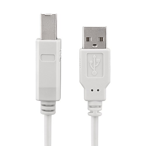 adaptare 40002 USB 2.0-Kabel mit Kupferleiter (A-Stecker auf B-Stecker), 1,8m weiß - 2