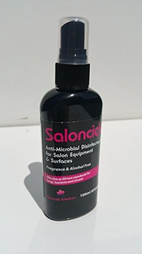 100ml Saloncide Anti-Microbial Atomiser Disinfectant Sanitiser Spray No Rinse Non Toxic Non Irritant Non Flammable
