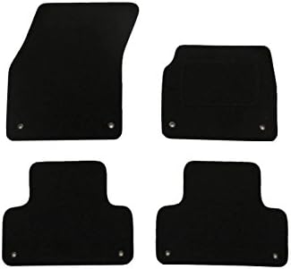 Tailored Fit Black Carpet Mat 4 Piece Floor Mats Set