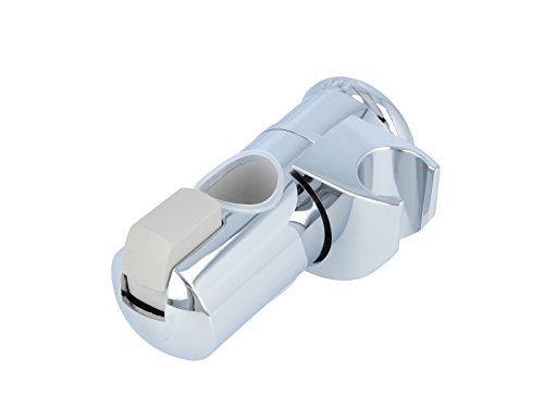 tecuro Universal – Gleiter Schieber Brausehalter für Wandstange Ø 25 mm chrom - 2