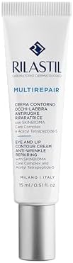 Rilastil Multirepair Crema Contorno Occhi Labbra Antirughe e Antiossidante, Riparatrice, Antiborse e Antiocchiaie, Confezione da 15 ml