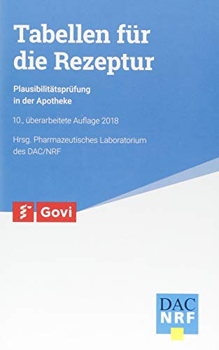 Preisvergleich Produktbild Tabellen für die Rezeptur: Plausibilitätsprüfung in der Apotheke (Govi)