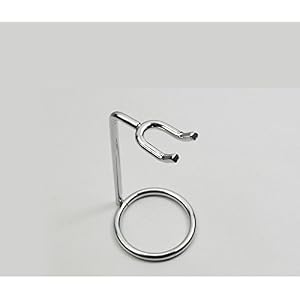 Yosoo Men Metal Art Shaving Brush Stand Holder Razor Base Chromed Silver Shaving Razor Beard Clean Shaver Kit Cartridge… - Image 2