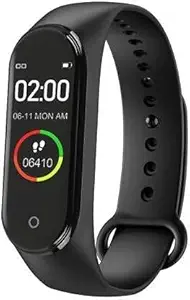 Tomce M4 Smart Band Immunity/Activity BP/Heart Rate/Sleep Tracker Stop Watch for Men/Women/Boys/Girls Messages Alert Android & iOS Mobile Smart Phone