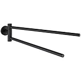 Tiger Bold Toallero con 2 barras Negro : Amazon.es: Hogar y ...
