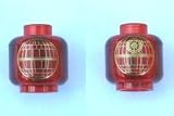 LEGO STAR WARS - 1 SELTENER KOPF MIT TODESSTERN HOLOGRAMM (JE 1 HOLOGRAM HINTEN UND VORNE) - DEATH STAR HOLOGRAM HEAD - AUS SET 8039 - Star Wars