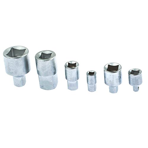 MCTECH® 6-tlg Steckschlüssel Nuss Adapter für Ratschen und Knarren 1/4″ 3/8″ 1/2″ und 3/4″ - 3