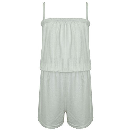 plain white playsuit