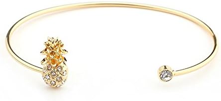 RUBOBUC Colorful Pineapple Open Gift Fashion Bracelet for Women Favorite