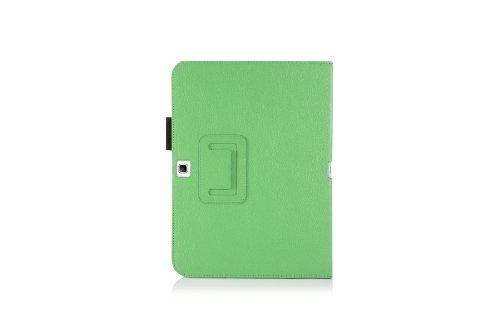 Schutzhülle / Cover / Tasche für Samsung Galaxy Tab 4 10.1″ T530 – mit praktischer Halteschlaufe – Grün - 6