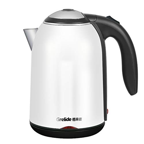 JF Bouilloire lectrique 1.7L en Acier Inoxydable Cafetire 1530W Rapide Chauffage/Arrt Automatique Faire bouillir la Protection Sec sans BPA LED sans Fil Indicateur