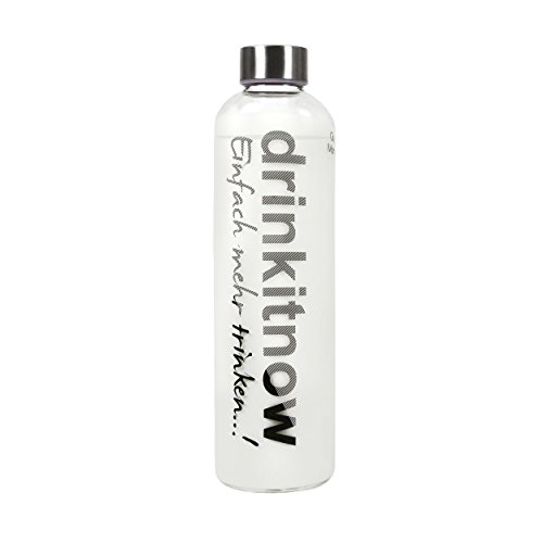Preisvergleich Produktbild Trinkflasche von Drinkitnow - Logo in Schwarz 1 Liter