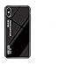 Produktbild Nadoli Handyhülle für iPhone Xs Max 6.5",Neu Stil Spiegel Bewirken Sprichwort Muster Schwarz Ultra Dünn 9H Gehärtetem Glas Stoßfest hülle mit Weich Silikon TPU Rahmen Hart Bumper Zurück Schale Case Schutzhülle für iPhone Xs Max 6.5",Schwarz