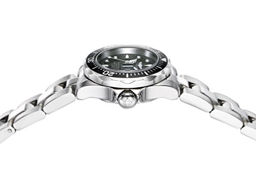 Invicta Women's Pro Diver Quartz Watch with Black Dial Analogue Display and Silver Stainless Steel Bracelet 8939