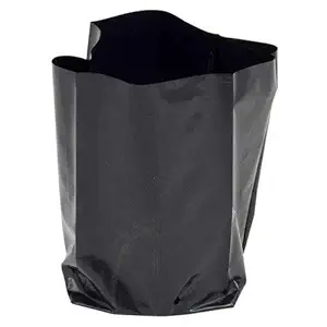 Agritech Emart Black Nursery Cover/Plant Grow Bag - 50 Nos (8 X 10, Plastic)