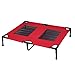 Produktbild Haustiere Marching Bed, Montiert Atmungsaktiv Stahlrohrrahmen Haustiere Katzen Hunde Marching Bett Falten Portable Jumping Bett Trampolin Rot