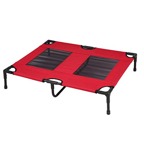 Preisvergleich Produktbild Haustiere Marching Bed, Montiert Atmungsaktiv Stahlrohrrahmen Haustiere Katzen Hunde Marching Bett Falten Portable Jumping Bett Trampolin Rot