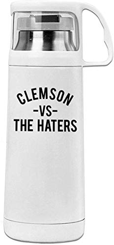 Bestqe Borraccia in Acciaio Inox,Termica Isolamento Clemson Vs The Haters 11.8oz Travel Vacuum Insulated Water Cover Cup Stainless Steel Thermos Cup