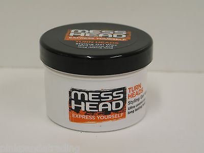 6 x MESS HEAD HAIR THERAPY STYLING GEL WAX 6 x 150ml - SHAPE AND MOULD [NP]