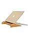 Produktbild Laptopständer aus Bambus, robust & stabil und leicht zu tragen - ideal für Tablets, Buchhalter und Handys