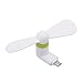 Produktbild Portable Micro USB Phone Fan, FNKDOR Mini 5Pin Handy Ventilator, Cool Kühler drehbar Lüfter für Samsung S7 Edge und andere Android Smartphone mit Micro USB (USB-C brauchen Adapter) (Weiß)