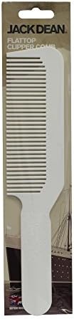 Denman Jack Dean White Flattop Clipper Comb