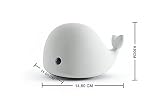 Nettes Delphin-Entwurfs-Silikon-buntes Nachtlicht USB-nachladbares empfindliches Hahn-Steuer-Schlafzimmer-Licht mit Softlight, Stronglight und 5 buntes Licht für Baby-Raum, Schlafzimmer, Kinderzimmer, im Freien camping,picknick indoor/outdoor - 4