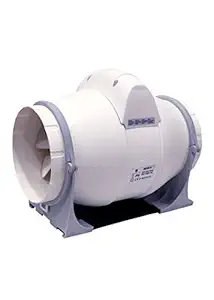 AMARYLLIS Mixflow Inline Ceiling Mounted Ventilating Fan Sigma-6, 6 Inches, White/Ivory