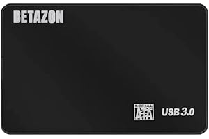 Betazon Hard Disk Esterno Portatile con disco interno da 500 Gb da 2,5" USB 3.0 per Notebook, pc, Desktop, archiviazione dati, supporto esterno, completo di cavo usb e custodia - Garanzia Italiana