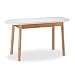 Produktbild Relaxdays Sitzbank weiß, vielseitiger Sitz, 4 Beine aus Bambus, dekorative Holzbank, HxBxT: 42 x 80 x 30 cm, Natur-weiß