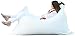 Produktbild chillisy© Sitzsack, OUTDOOR Loungekissen SUMMERTIME MAXI, weiss (190 x 130 cm)
