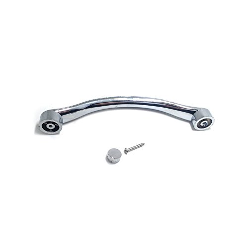 Smoothly-Paire-de-poignes-de-remplacement-incurves-pour-porte-de-douche-Chrome