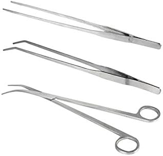 PDHU 3Pcs Practical Aquarium Plant Tools Set Tweezers And Scissors Tool