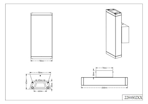 Trio Leuchten LED-Aussen-Wandleuchte Colorado Aluminiumguss, anthrazit 228460242 - 5