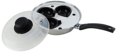 Value plus Sartén para escalfar huevos con 3 orificios