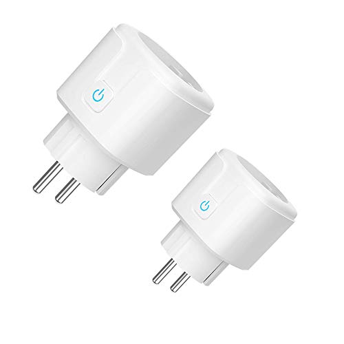 Prise Connectée WiFi - 16A Prise Intelligente Compatible avec Amazon Alexa Google Home IFTTT Contrôle de Télécommande, voix et Application Fonction de Programmateur (2)