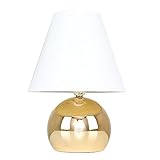 Te presentamos esta moderna lámpara de sobremesa Doriane, táctil con un toque vintage. Une sencillez y elegancia con su acabado dorado y su pantalla de tela de color blanca