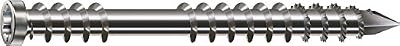 Spax - Vis tete fraisee crantee type torx ou etoile pour terrasse-inox a2 - Ø mm.5 - Long. mm.60 - Cond..100 -