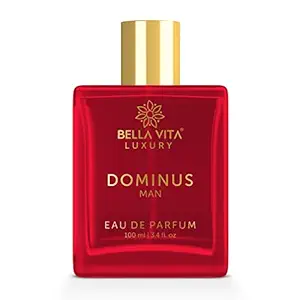 Bella Vita Organic Dominus Strong Perfume For Men EDP Long Lasting Scent Woody Fragrance ,100 ml